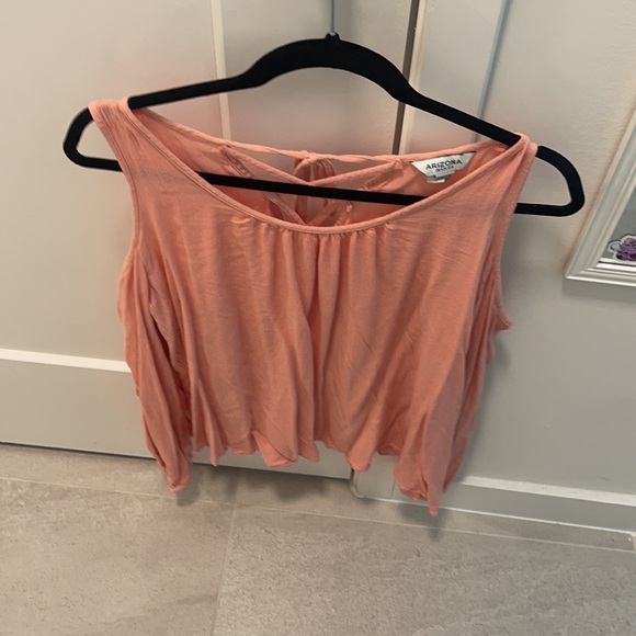 Pink off the shoulder long sleeve blouse - Picture 3 of 4